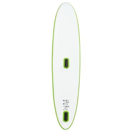 Inflatable Stand Up Paddleboard with Sail Set Green and White