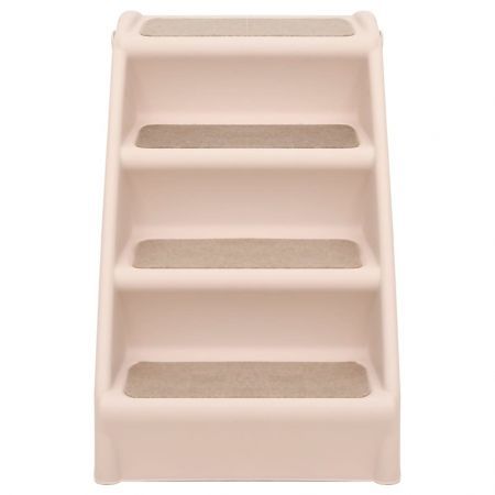 Folding Dog Stairs Cream 62x40x49.5 cm