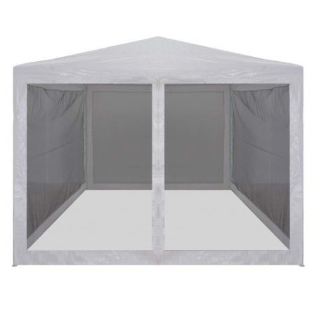 Party Tent with 4 Mesh Sidewalls 3x3 m