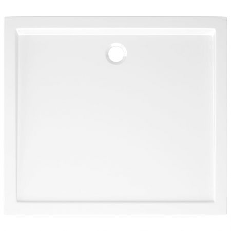 Rectangular ABS Shower Base Tray White 80x90 cm