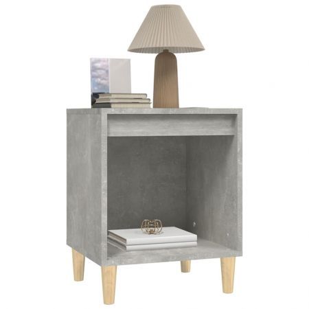 Bedside Cabinet Concrete Grey 40x35x50 cm