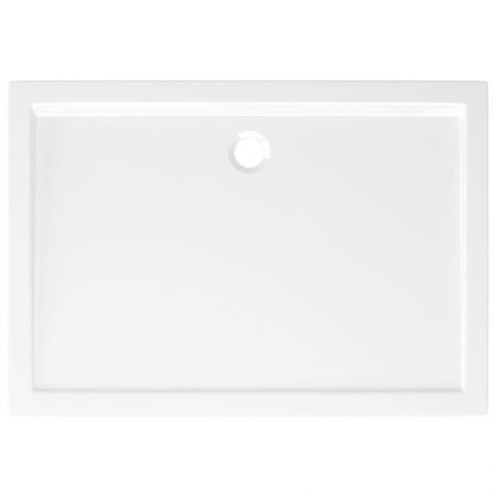 Rectangular ABS Shower Base Tray White 70x100 cm