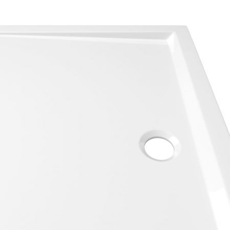 Rectangular ABS Shower Base Tray White 70x100 cm