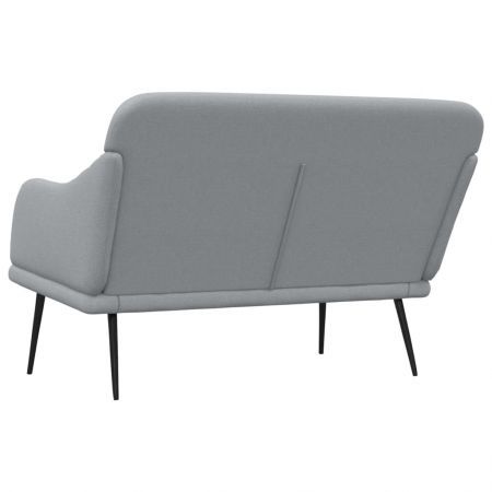 Bench Light Grey 110x76x80 cm Fabric