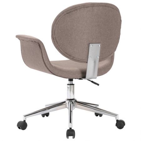 Swivel Dining Chair Taupe Fabric