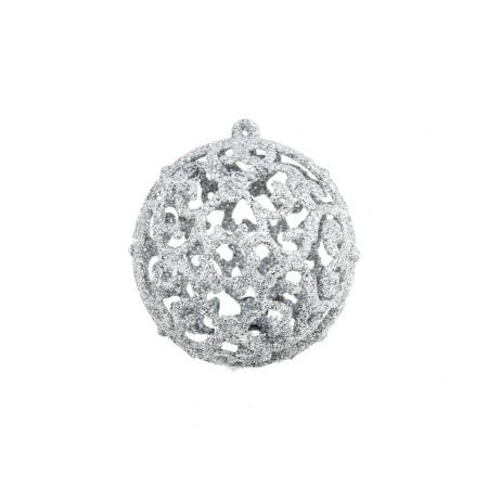 100 Piece Christmas Ball Set 3/4/6 cm Silver