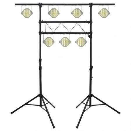 Light Stand Black 238x115x(180-300) cm Steel