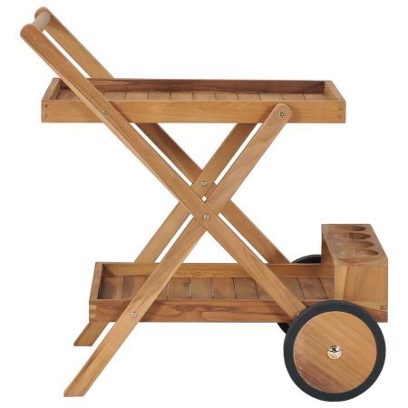 Tea Trolley Solid Teak Wood