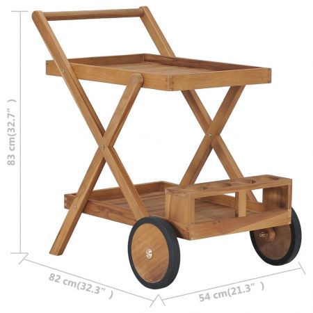 Tea Trolley Solid Teak Wood