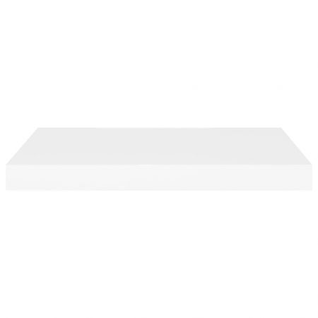 Floating Wall Shelf White 60x23.5x3.8 cm MDF