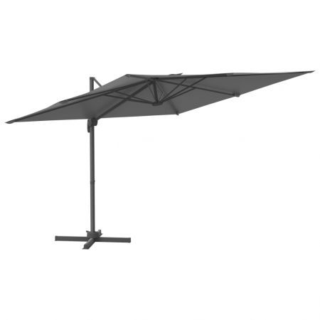 Cantilever Umbrella with Aluminium Pole Anthracite 400x300 cm