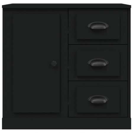 Sideboard Black 70x35.5x67.5 cm Engineered Wood