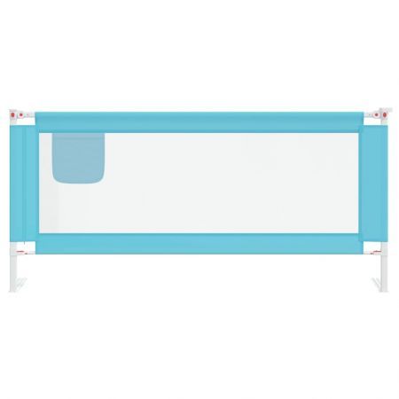 Toddler Safety Bed Rail Blue 200x25 cm Fabric