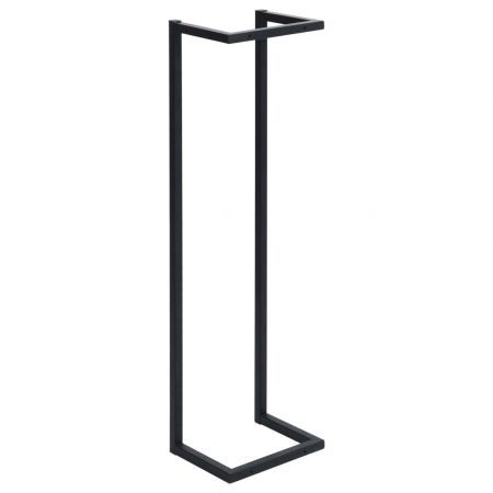 Towel Rack Black 25x20x95 cm Iron