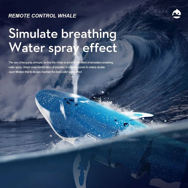 2.4G Remote Control Whales,Kids Shark Toy for Boys and Girls