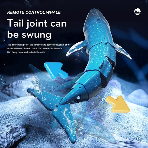 2.4G Remote Control Whales,Kids Shark Toy for Boys and Girls