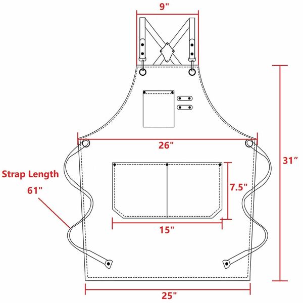 Waterproof Chef Aprons for Men Women with Large Pockets Cotton Canvas Cross Back Adjustable Work Apron Size M to XXL(Beige)