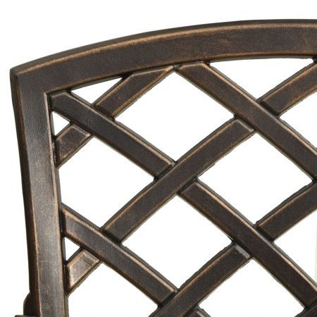 3 Piece Bistro Set Cast Aluminium Bronze