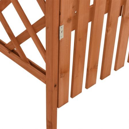 Pergola with Gate 116x40x204 cm Solid Firwood