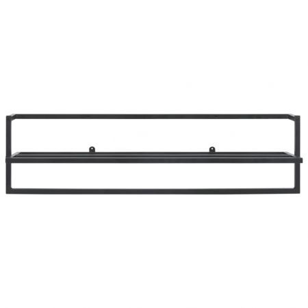 Towel Rack Black 95x25x22 cm Iron