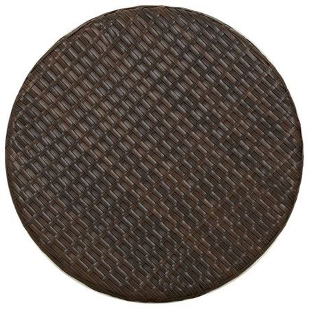 Tea Table Brown 45 cm Poly Rattan