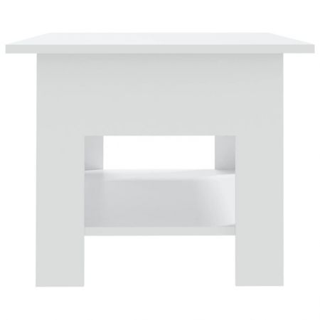 Coffee Table White 102x55x42 cm Engineered Wood