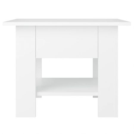 Coffee Table White 55x55x42 cm Engineered Wood