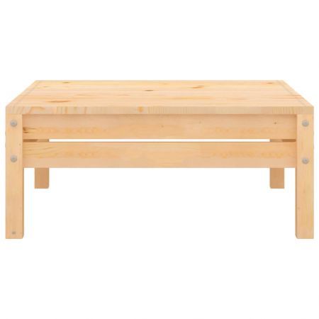 Garden Footstool Solid Pinewood