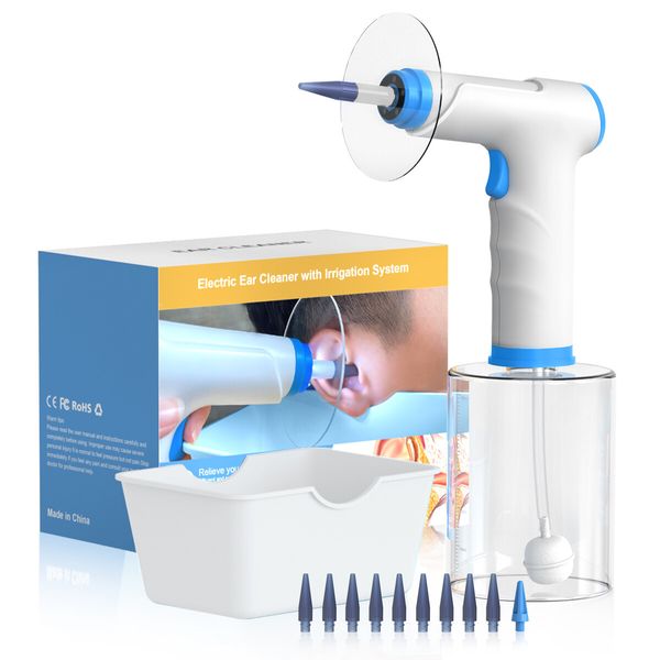 Electric Ear Cleaner Kit Ear Cleaning Device Water Irrigation Automatic Ear Cleaning Earwax Removal For Adults Child Health Care