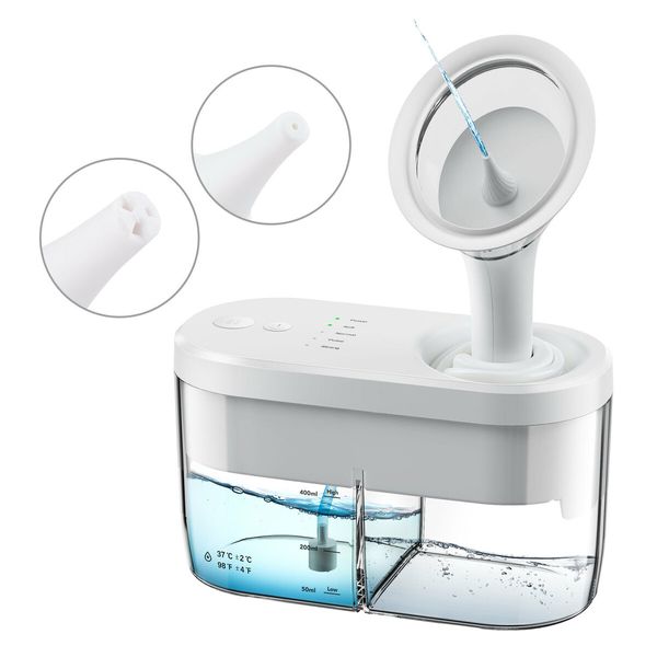 Ear Wax Removal, Electric Ear Irrigator Kit with 4 Pressure Modes, Safe and Effective Ear Wax Removal Tool, Ear Rinse Kit (white)