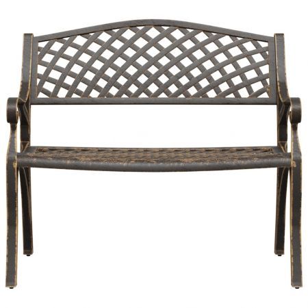 Garden Bench 102 cm Cast Aluminium Bronze