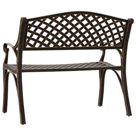 Garden Bench 102 cm Cast Aluminium Bronze