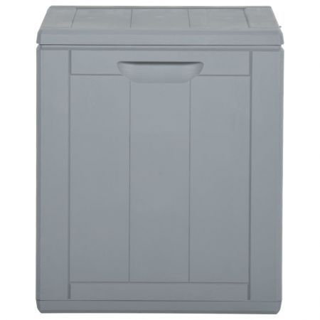 Garden Storage Box 90L Grey PP Rattan