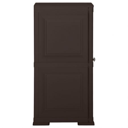 Plastic Cabinet 40x43x85.5 cm Wood Design Brown