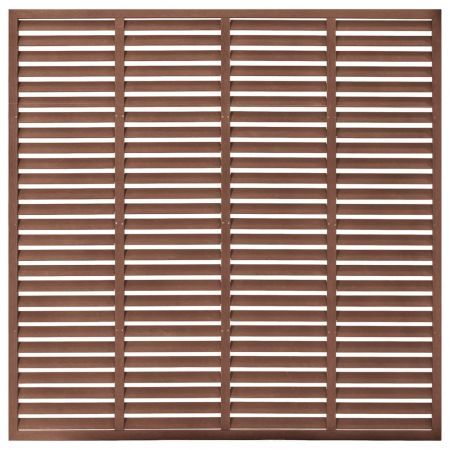 Louver Fence WPC 180x180 cm Brown