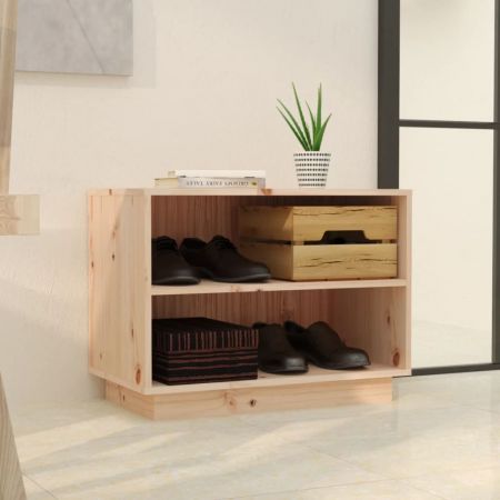 Shoe Cabinet 60x34x45 cm Solid Wood Pine