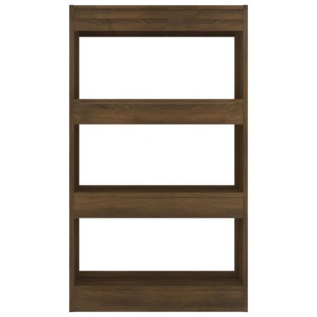 Book Cabinet/Room Divider Brown Oak 60x30x103 cm Engineered Wood