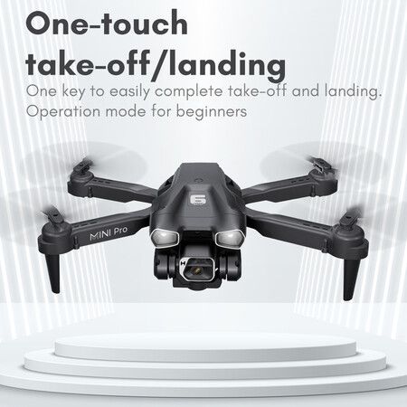 New H66 Mini Drone 4K Professional HD Dual Camera Optical Flow Air Pressure Fixed Height RC Dron Foldable Quadcopter Kids Toys