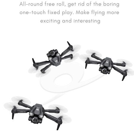 New H66 Mini Drone 4K Professional HD Dual Camera Optical Flow Air Pressure Fixed Height RC Dron Foldable Quadcopter Kids Toys