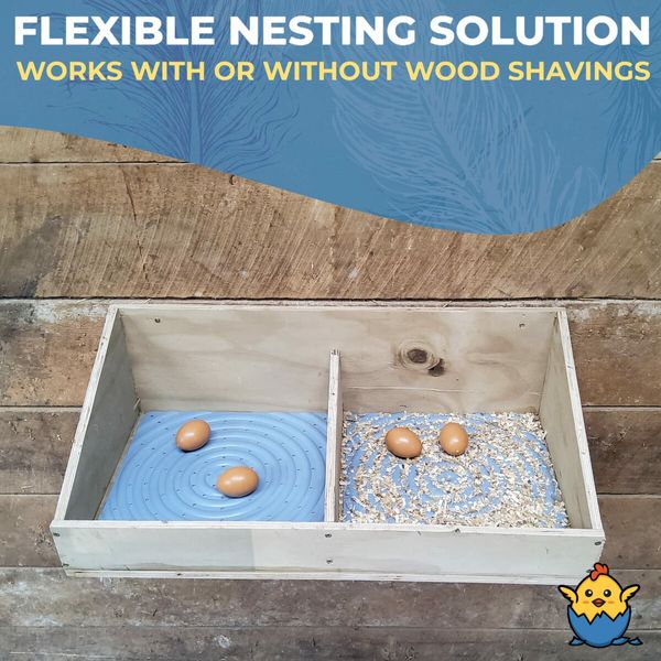 4 Pack Washable Chicken Nesting Pads for Laying Eggs - Nesting Pads for Chicken Coop - Gray Nesting Box Pads for Chickens -  Durable Chicken Bedding for Coop,Poultry Nest Box Pads for Chickens