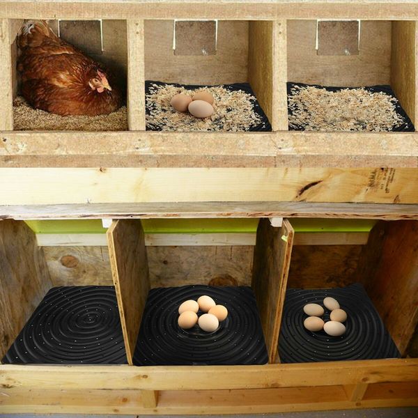 6 Pack Washable Nesting Pads Chicken Nesting Boxes Chicken Bedding for Chicken Coop,13 x 12 inch