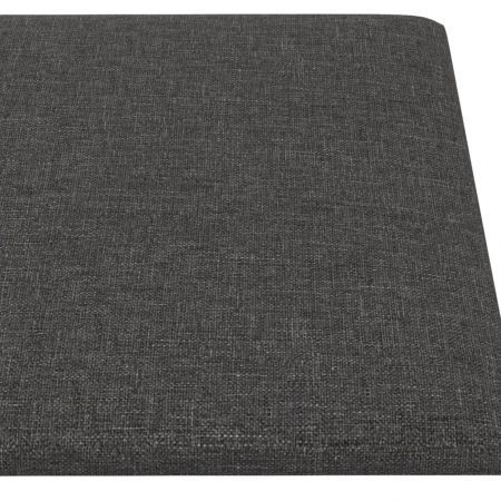 Wall Panels 12 pcs Dark Grey 90x30 cm Fabric 3.24 m²