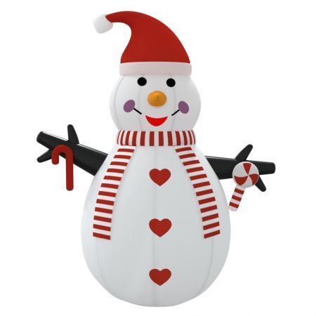 Inflatable Snowman with LEDs 460 cm