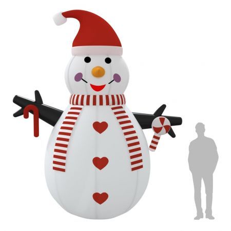 Inflatable Snowman with LEDs 460 cm