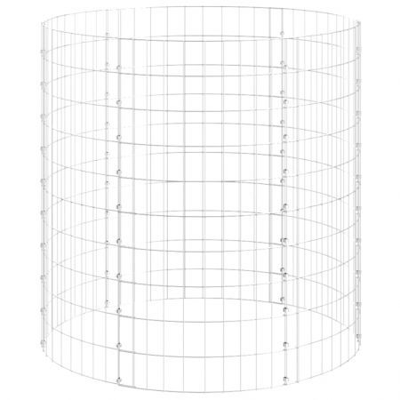 Circular Gabion Pole Galvanised Steel Ø100x100 cm