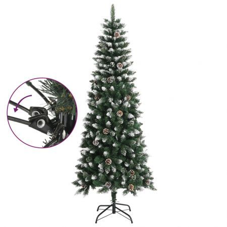 Artificial Christmas Tree with Stand Green 210 cm PVC