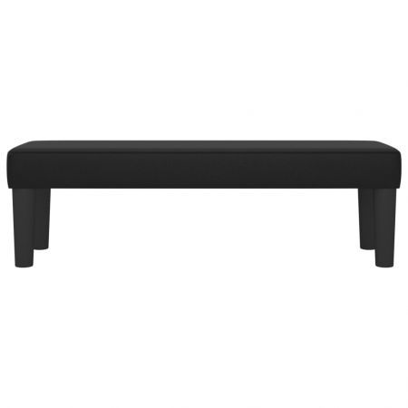 Bench Black 100x30x30 cm Faux Leather