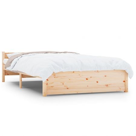 Bed Frame Solid Wood 137x187 Double Size