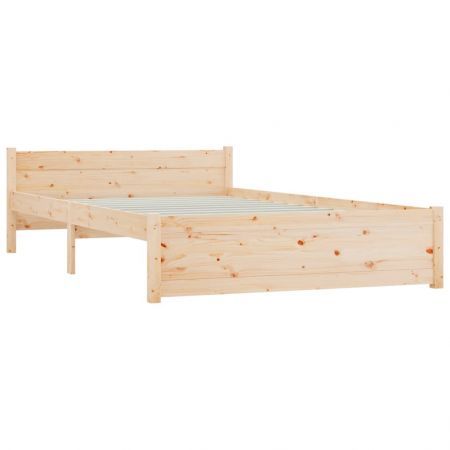 Bed Frame Solid Wood 137x187 Double Size