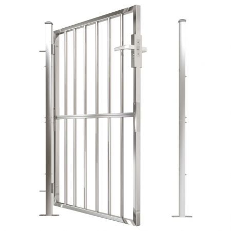 Garden Gate 100x125 cm Stainless Steel